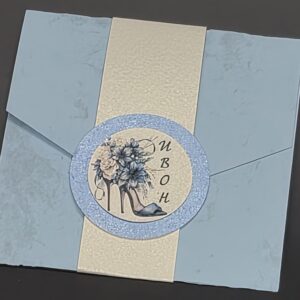 Покана за бал със синя обувка